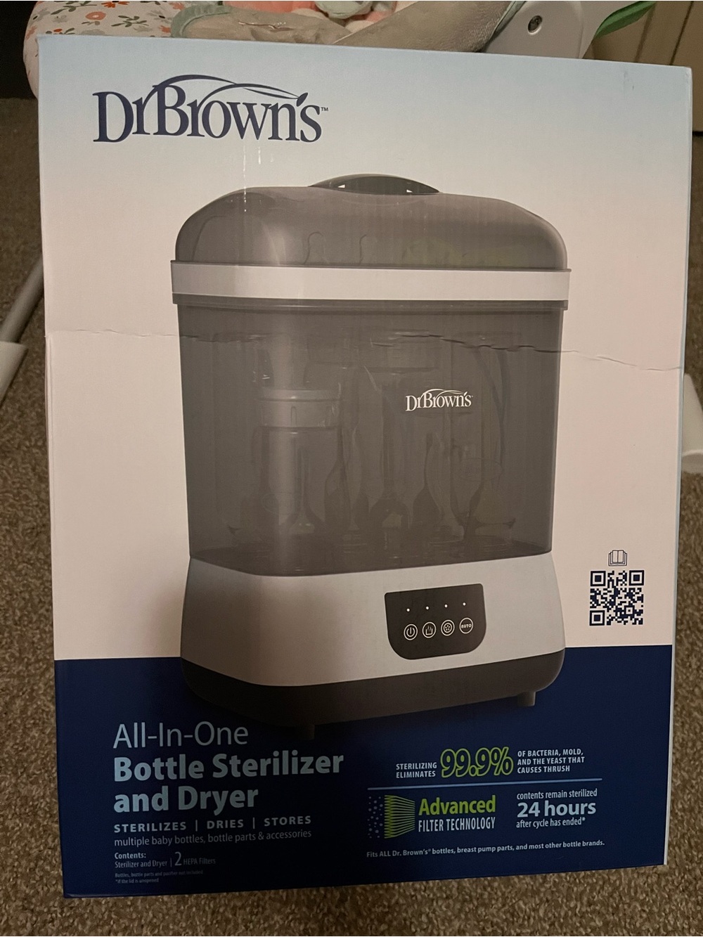 NEW! Dr.Brown All in one Bottle Sterilizer & Dryer